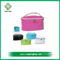 China manufacture cosmetic bag with three compartments hot sale mirror private label cosmetic bags